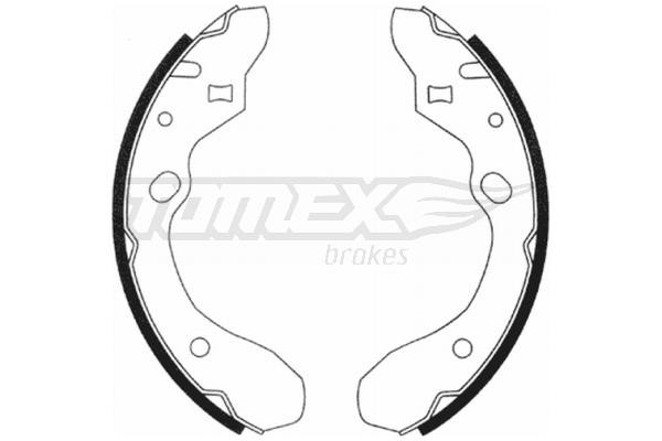 Tomex TX 20-91 Brake shoe set TX2091: Buy near me at 2407.PL in Poland at an Affordable price!