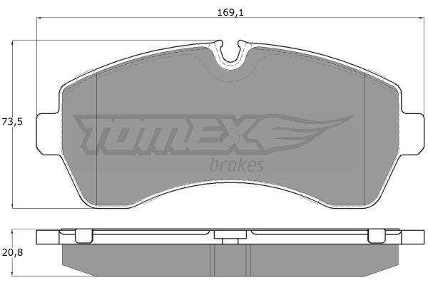 Tomex TX 14-24 Тормозные колодки дисковые, комплект TX1424: Отличная цена - Купить в Польше на 2407.PL!