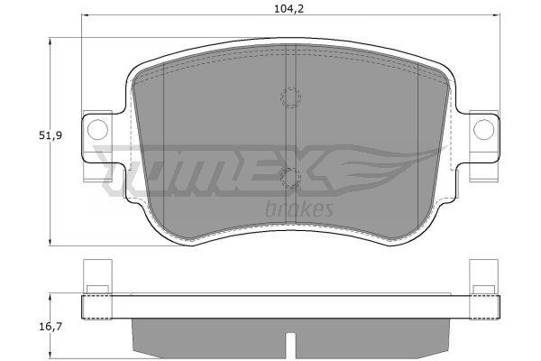 Tomex TX 17-32 Rear disc brake pads, set TX1732: Buy near me in Poland at 2407.PL - Good price!