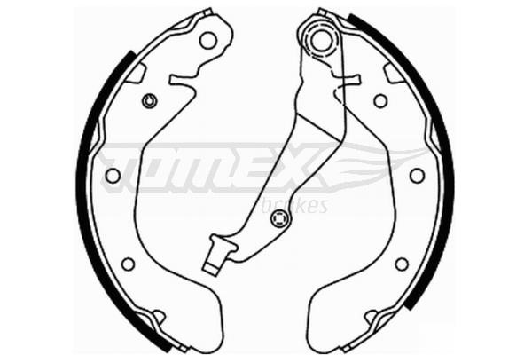Tomex TX 21-93 Brake shoe set TX2193: Buy near me at 2407.PL in Poland at an Affordable price!