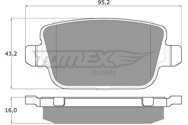 Tomex TX 14-48 Front disc brake pads, set TX1448: Buy near me in Poland at 2407.PL - Good price!