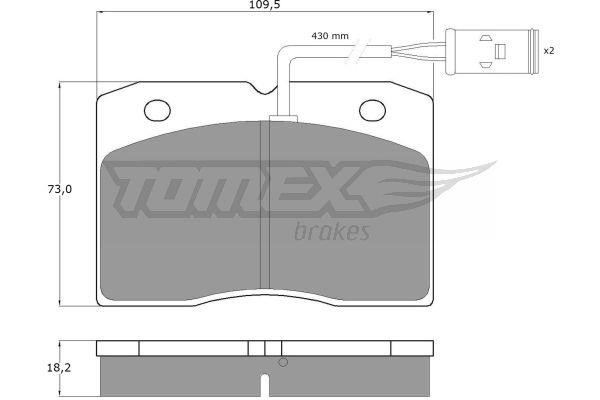 Tomex TX 11-40 Klocki hamulcowe, zestaw TX1140: Dobra cena w Polsce na 2407.PL - Kup Teraz!