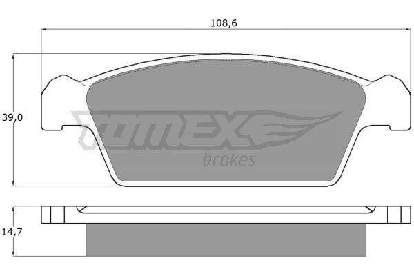 Tomex TX 10-75 Тормозные колодки дисковые, комплект TX1075: Отличная цена - Купить в Польше на 2407.PL!