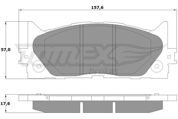 Tomex TX 17-59 Brake Pad Set, disc brake TX1759: Buy near me in Poland at 2407.PL - Good price!
