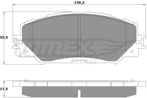 Tomex TX 14-72 Front disc brake pads, set TX1472: Buy near me in Poland at 2407.PL - Good price!