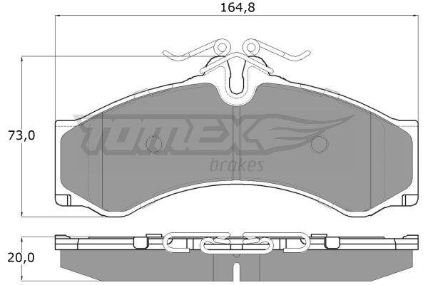 Tomex TX 11-48 Brake Pad Set, disc brake TX1148: Buy near me in Poland at 2407.PL - Good price!