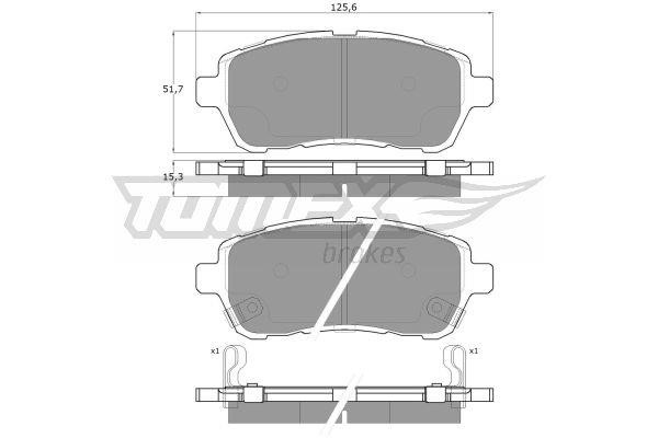 Tomex TX 16-47 Brake Pad Set, disc brake TX1647: Buy near me in Poland at 2407.PL - Good price!