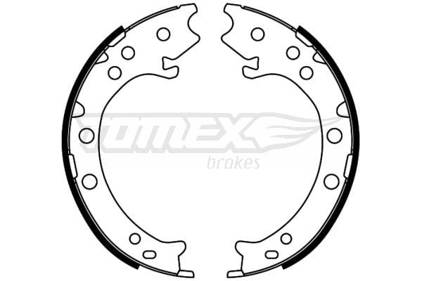 Tomex TX 22-52 Brake shoe set TX2252: Buy near me at 2407.PL in Poland at an Affordable price!