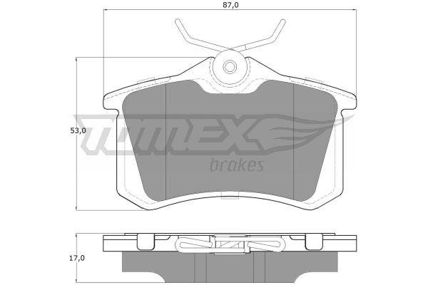 Tomex TX 16-24 Brake Pad Set, disc brake TX1624: Buy near me in Poland at 2407.PL - Good price!