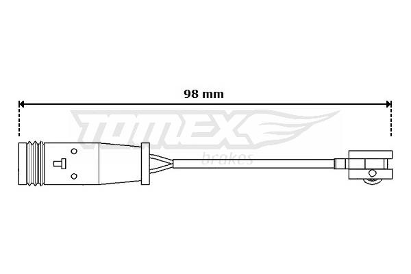 Tomex TX 30-64 Warning contact, brake pad wear TX3064: Buy near me in Poland at 2407.PL - Good price!
