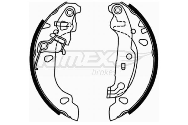 Tomex TX 21-71 Brake shoe set TX2171: Buy near me at 2407.PL in Poland at an Affordable price!