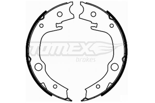 Tomex TX 21-86 Brake shoe set TX2186: Buy near me at 2407.PL in Poland at an Affordable price!