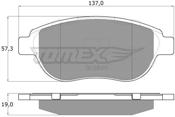 Tomex TX 13-42 Brake Pad Set, disc brake TX1342: Buy near me in Poland at 2407.PL - Good price!