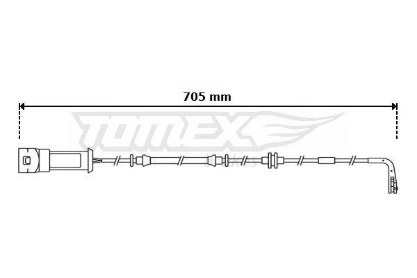 Tomex TX 30-79 Warnkontakt, Bremsbelagverschleiß TX3079: Kaufen Sie zu einem guten Preis in Polen bei 2407.PL!