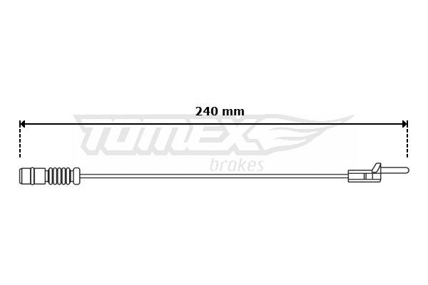 Tomex TX 31-11 Warning Contact, brake pad wear TX3111: Buy near me in Poland at 2407.PL - Good price!