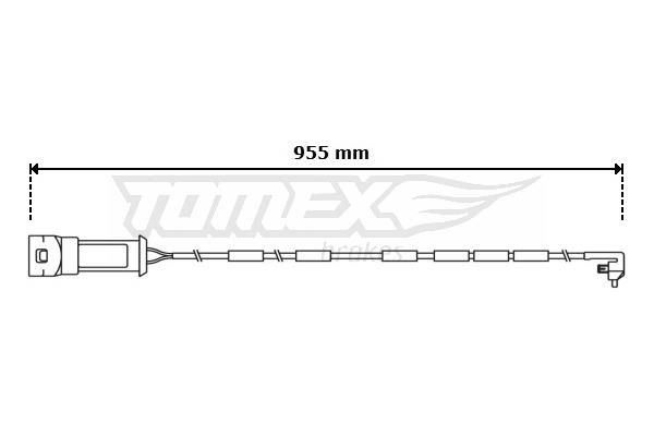 Tomex TX 31-05 Сигнализатор, износ тормозных колодок TX3105: Отличная цена - Купить в Польше на 2407.PL!