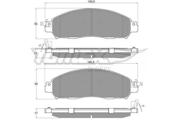 Tomex TX 18-41 Brake Pad Set, disc brake TX1841: Buy near me in Poland at 2407.PL - Good price!