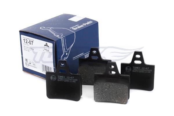 Tomex TX 12-07 Rear disc brake pads, set TX1207: Buy near me in Poland at 2407.PL - Good price!