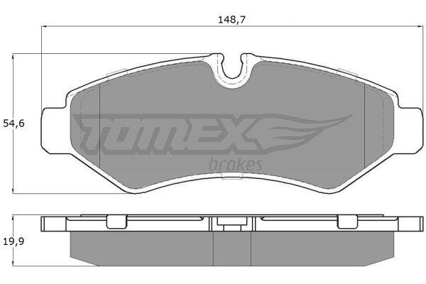 Tomex TX 19-51 Brake Pad Set, disc brake TX1951: Buy near me at 2407.PL in Poland at an Affordable price!