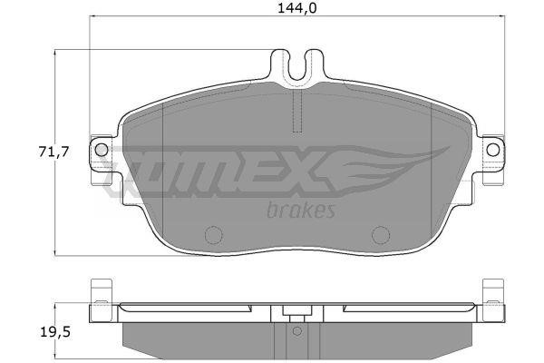 Tomex TX 18-06 Гальмівні колодки передні, комплект TX1806: Приваблива ціна - Купити у Польщі на 2407.PL!