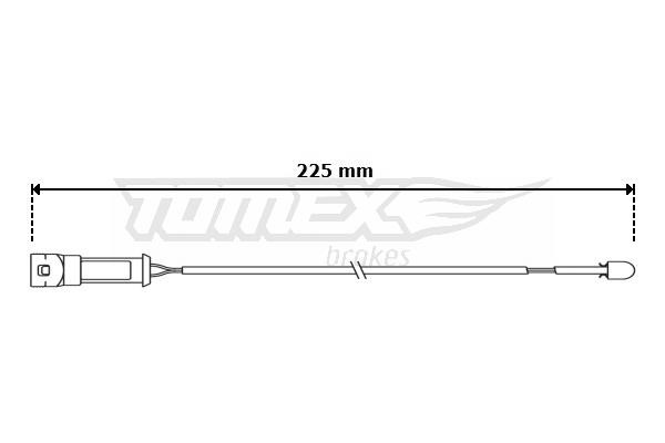 Tomex TX 30-98 Warning Contact, brake pad wear TX3098: Buy near me in Poland at 2407.PL - Good price!