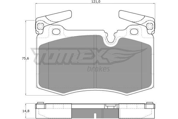 Tomex TX 19-47 Brake Pad Set, disc brake TX1947: Buy near me in Poland at 2407.PL - Good price!