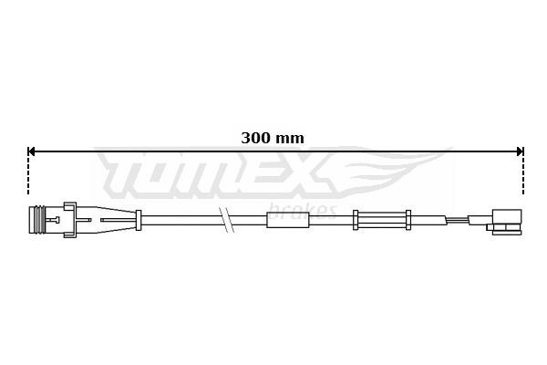 Tomex TX 30-70 Warning Contact, brake pad wear TX3070: Buy near me in Poland at 2407.PL - Good price!