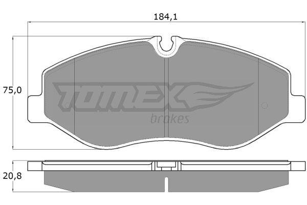 Tomex TX 18-12 Klocki hamulcowe przód, komplet TX1812: Dobra cena w Polsce na 2407.PL - Kup Teraz!