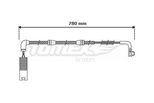 Tomex TX 30-47 Warning Contact, brake pad wear TX3047: Buy near me at 2407.PL in Poland at an Affordable price!