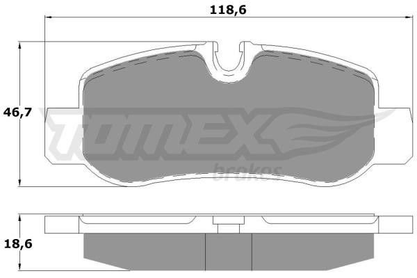 Tomex TX 17-81 Тормозные колодки дисковые задние, комплект TX1781: Отличная цена - Купить в Польше на 2407.PL!