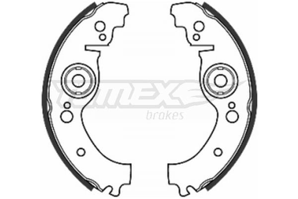 Tomex TX 20-05 Szczęki hamulcowe, zestaw TX2005: Dobra cena w Polsce na 2407.PL - Kup Teraz!