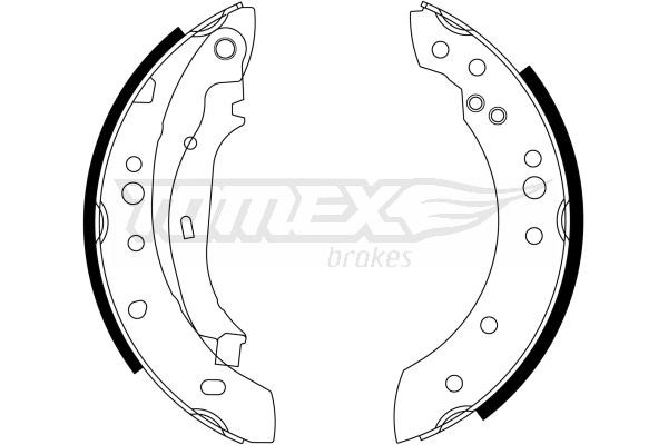 Tomex TX 23-23 Brake shoe set TX2323: Buy near me at 2407.PL in Poland at an Affordable price!