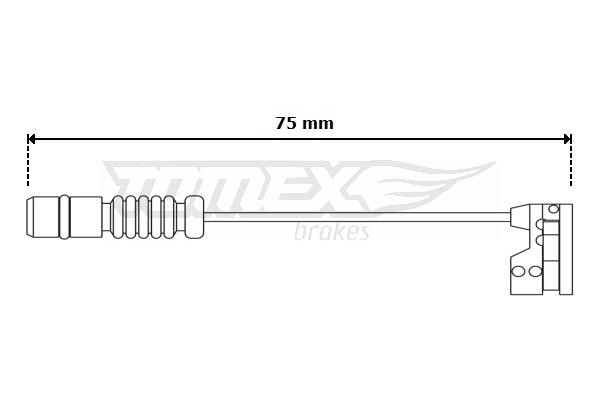 Tomex TX 30-92 Warning Contact, brake pad wear TX3092: Buy near me in Poland at 2407.PL - Good price!