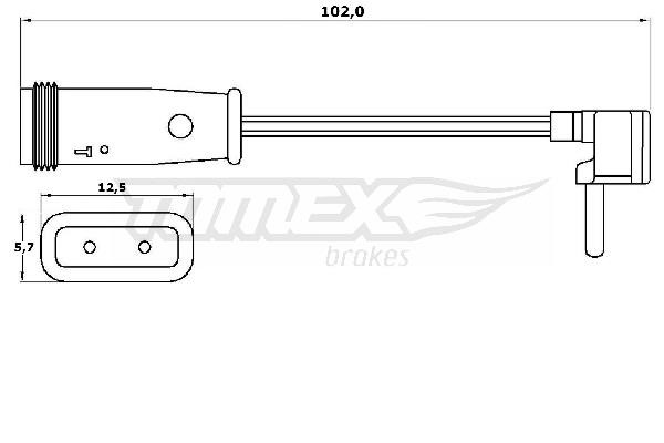 Tomex TX 30-78 Сигнализатор, износ тормозных колодок TX3078: Отличная цена - Купить в Польше на 2407.PL!