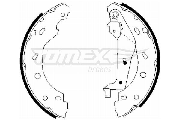 Tomex TX 21-75 Brake shoe set TX2175: Buy near me in Poland at 2407.PL - Good price!