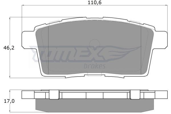 Tomex TX 17-43 Гальмівні колодки задні, комплект TX1743: Купити у Польщі - Добра ціна на 2407.PL!