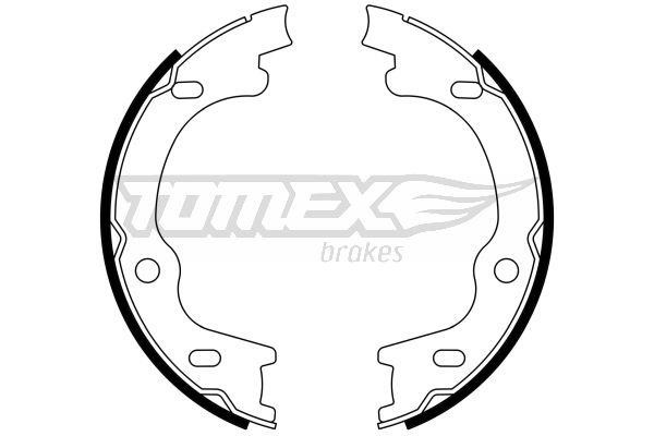 Tomex TX 23-38 Brake shoe set TX2338: Buy near me at 2407.PL in Poland at an Affordable price!