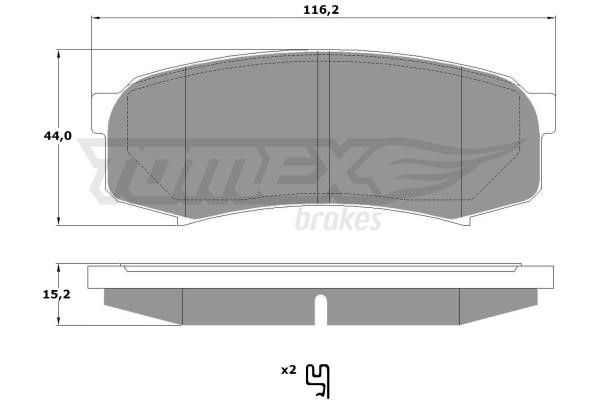 Tomex TX 17-79 Rear disc brake pads, set TX1779: Buy near me in Poland at 2407.PL - Good price!