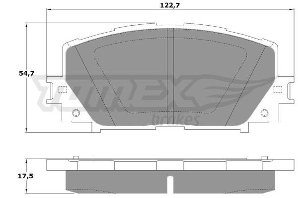 Tomex TX 16-10 Front disc brake pads, set TX1610: Buy near me in Poland at 2407.PL - Good price!