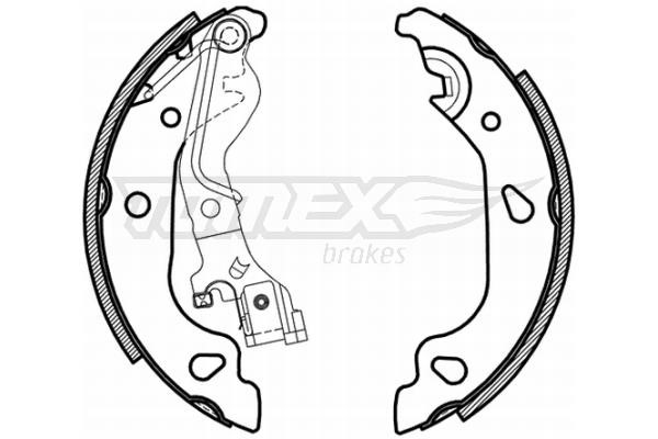 Tomex TX 21-59 Brake shoe set TX2159: Buy near me at 2407.PL in Poland at an Affordable price!