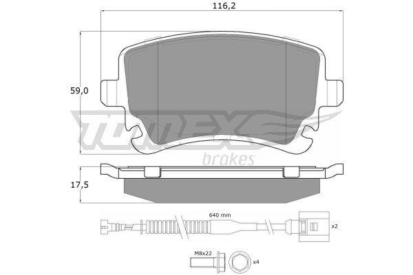 Tomex TX 13-962 Brake Pad Set, disc brake TX13962: Buy near me in Poland at 2407.PL - Good price!