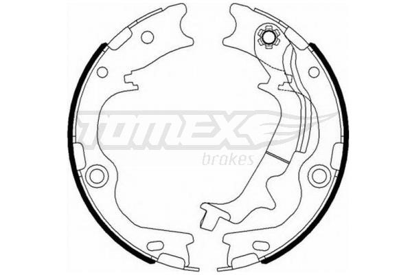 Tomex TX 23-12 Brake shoe set TX2312: Buy near me at 2407.PL in Poland at an Affordable price!