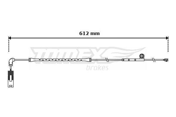 Tomex TX 30-90 Warning Contact, brake pad wear TX3090: Buy near me in Poland at 2407.PL - Good price!