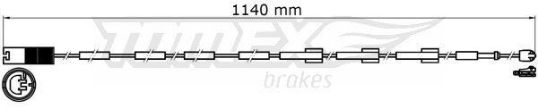Tomex TX 31-38 Warning Contact, brake pad wear TX3138: Buy near me in Poland at 2407.PL - Good price!