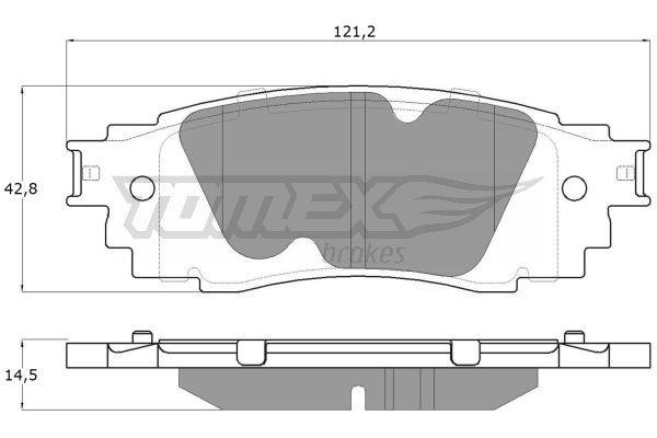 Tomex TX 18-98 Brake Pad Set, disc brake TX1898: Buy near me in Poland at 2407.PL - Good price!