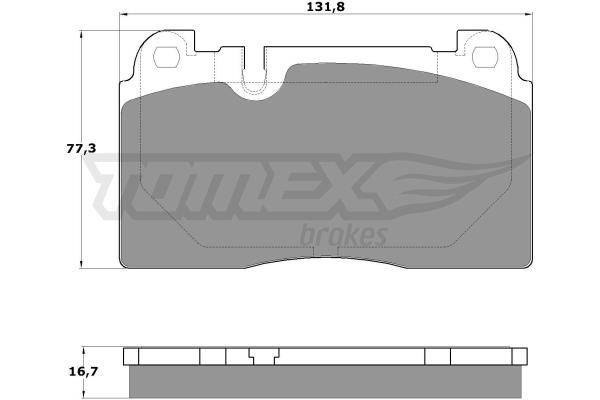 Tomex TX 17-06 Front disc brake pads, set TX1706: Buy near me in Poland at 2407.PL - Good price!