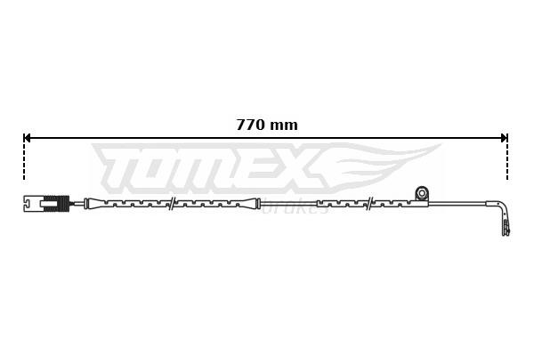Tomex TX 31-09 Сигнализатор, износ тормозных колодок TX3109: Отличная цена - Купить в Польше на 2407.PL!