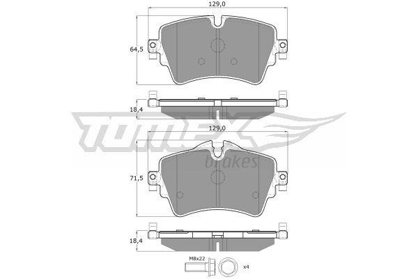 Tomex TX 17-82 Brake Pad Set, disc brake TX1782: Buy near me in Poland at 2407.PL - Good price!