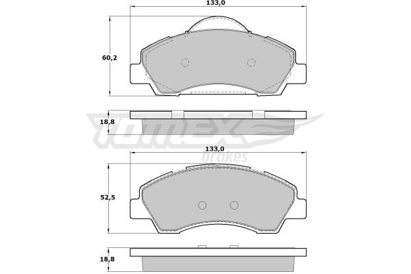 Tomex TX 17-28 Front disc brake pads, set TX1728: Buy near me at 2407.PL in Poland at an Affordable price!