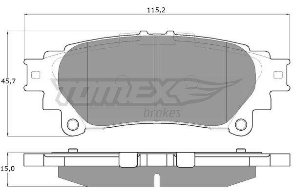 Tomex TX 18-40 Brake Pad Set, disc brake TX1840: Buy near me in Poland at 2407.PL - Good price!